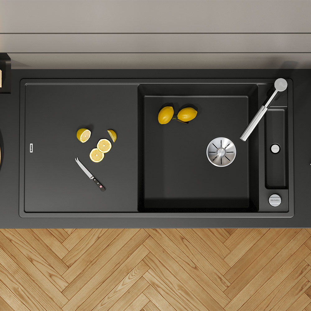 Blanco Axia III 6 S Black Silgranit Kitchen Sink