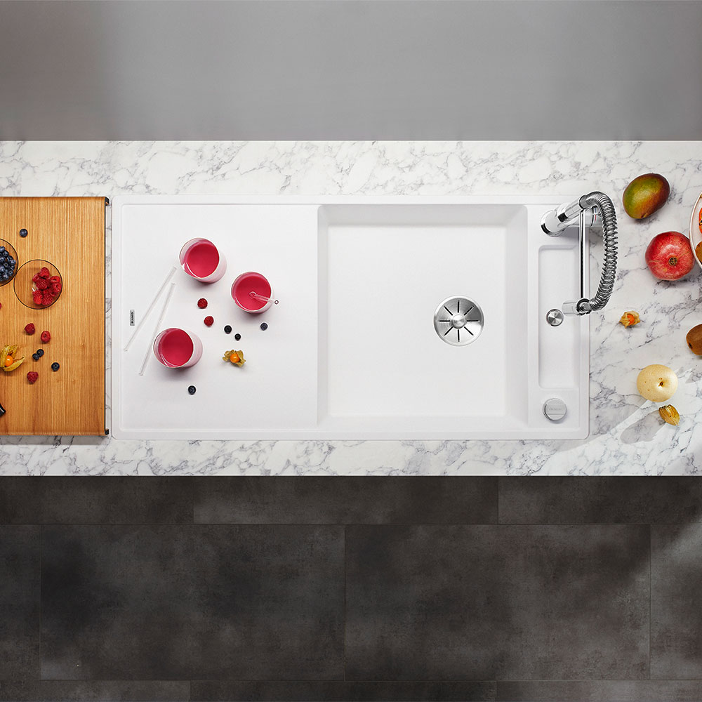 Blanco Axia III 6S White Silgranit Kitchen Sink