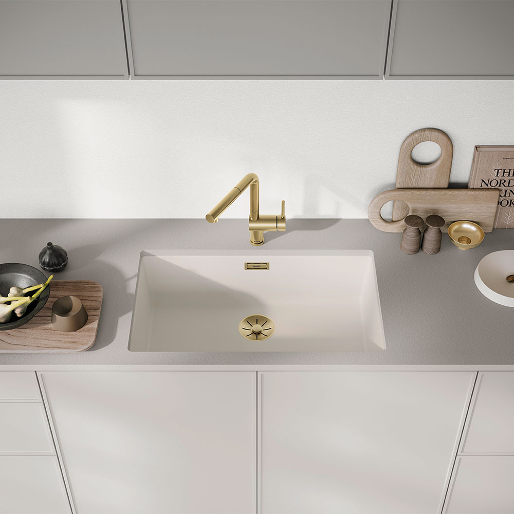 Blanco Subline 700-U Soft White Silgranit Kitchen Sink