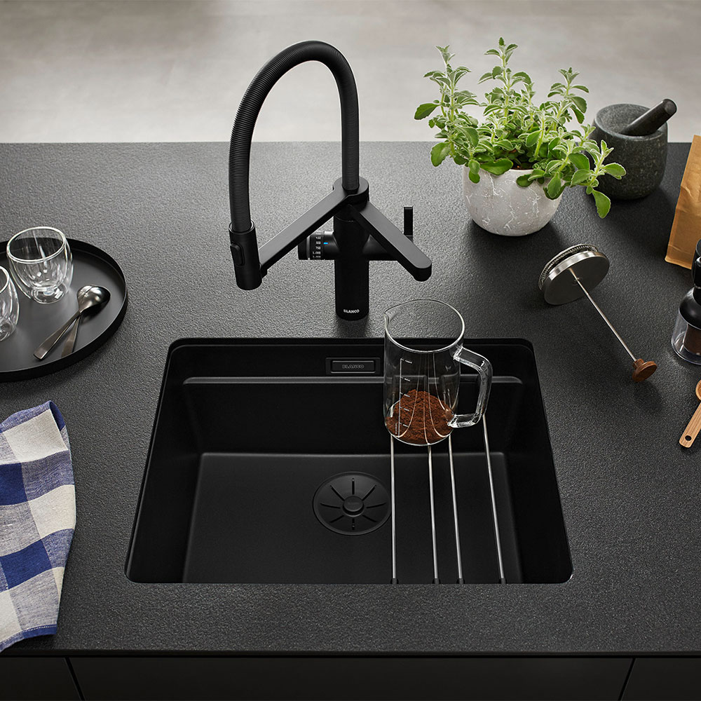 Blanco Etagon 500-U Black Silgranit Kitchen Sink