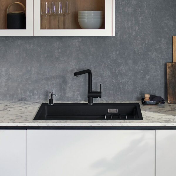 Blanco Etagon 8 Black Silgranit Kitchen Sink